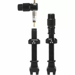 Nukeproof Universal Presta Tubeless Valves - Pair -Cykler Salg Nukeproof Universal Presta Tubeless Valves Pair Tyre Spares Black FTWG18A 45LNF12R4BLK 0