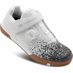 Crankbrothers Stamp Boa Flat Pedal Cycling Shoes (25th Anniversa 8 Crankbrothers Stamp Boa Flat Pedal Cycling Shoes (25th Anniversa -Cykler Salg Stamp BOA White Black Splatter 3quarter