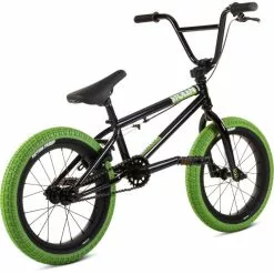 Stolen Agent 16" BMX Bike (2022) -Cykler Salg Stolen Agent 16 BMX Bike Black Green 2022 03