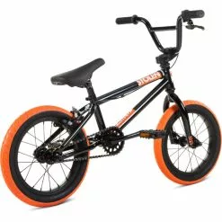 Stolen Agent 14" BMX Bike (2022) -Cykler Salg Stolen20Agent201420BMX20Bike20Black20Dark20Neon20Orange2020222003